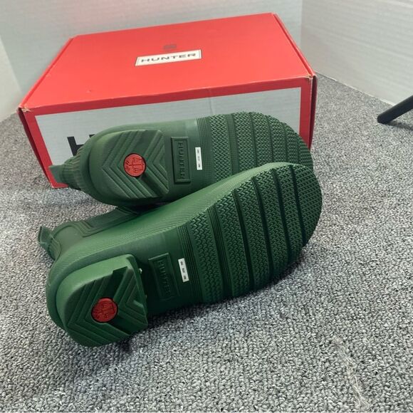 NWT Hunter Women's Original Chelsea Rain Boots Olive Minimalist Commando Size 6 - Picture 4 of 10